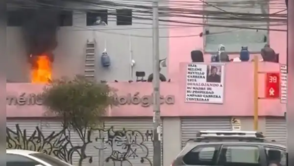 Reportan violento desalojo en Lince: personas con pasamontañas amenazan con explotar balones de gas