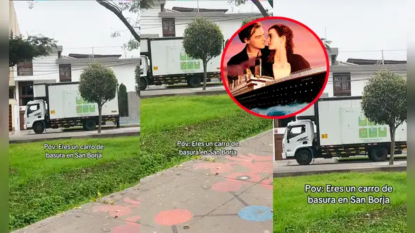 Camión recolector de basura en San Borja toca tema de Titanic y usuarios bromean: “En mi barrio ponen a Chacalón”