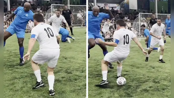 'Cuto' Guadalupe humilló al presidente de Conmebol con una huacha en el partido de leyendas de Copa América