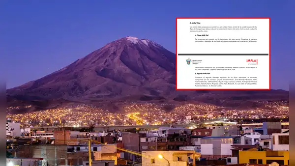 El otro anillo vial de Perú que se ubicará en Arequipa y atravesará el centro histórico de la Ciudad Blanca