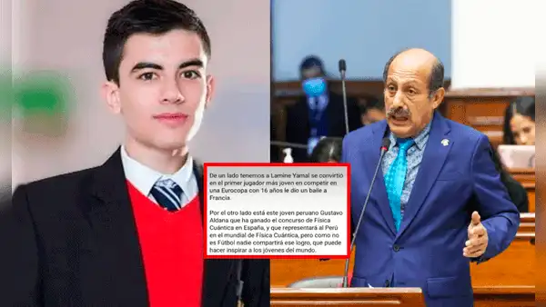 Congresista Valer confunde a 'El niño polla' con físico peruano y lo felicita: "Qué honor"
