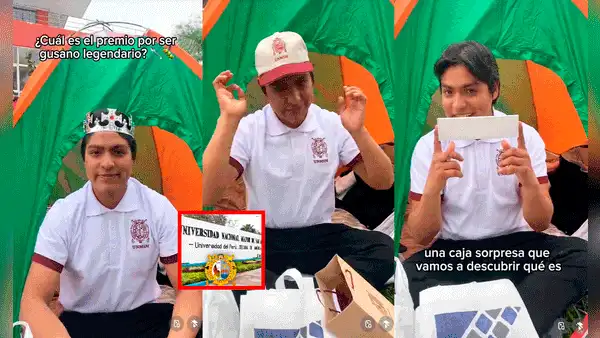Estudiante de San Marcos revela su premio al ser nombrado ‘Gusano Legendario’ en almuerzo especial
