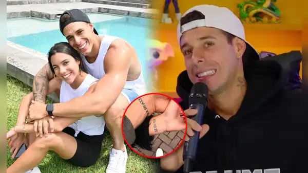 Hugo García confiesa NO ARREPENTIRSE del tatuaje hecho con Mafer Neyra: “Tienen un significado para mi”