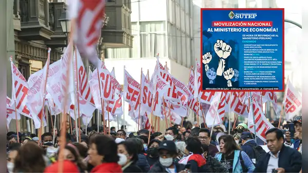 Protesta del Sutep HOY, 24 de julio: ¿qué reclaman los docentes al Ministerio de Economía?