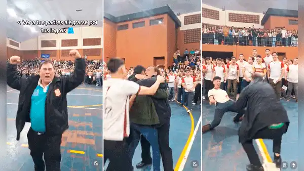 Padre conmueve en redes por su increíble reacción al escuchar que su hijo ingresó a la universidad