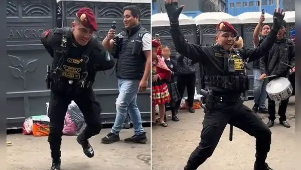 Policía peruano se luce con pasos de danza ante escolares y es elogiado: “Orgulloso de sus raíces”