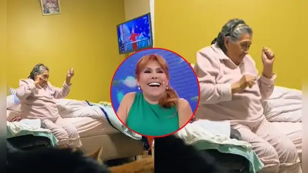 Adulta mayor celebra con baile cada vez que inicia 'Magaly TV': "No se pierde ningún programa"