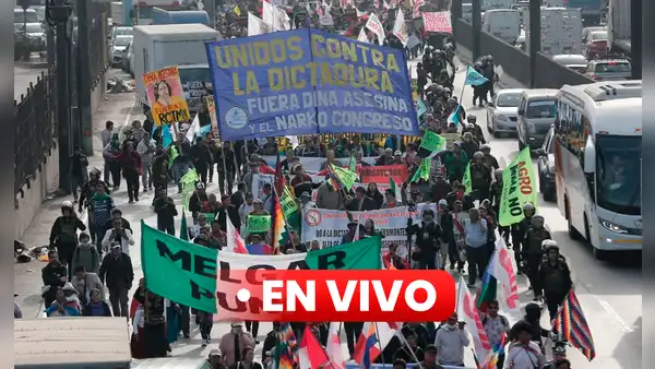 Protestas contra Dina Boluarte por Fiestas Patrias: manifestantes llegan al Congreso y a Palacio de Justicia
