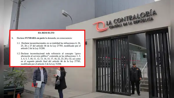 TC declara inconstitucional que Contraloría imponga sanciones y exhorta al Congreso a regular sus facultades