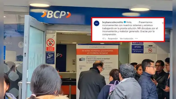BCP: usuarios reportaron que agencias suspendieron atención al público tras reporte de fallas en el sistema