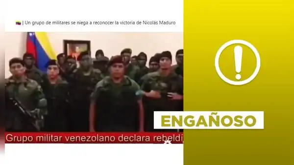 Video no muestra a militares desconociendo la “victoria electoral” de Nicolás Maduro en 2024