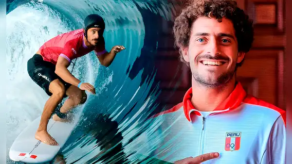 El es Alonso Correa, el surfista peruano que clasificó a cuartos de final en los Juegos Olímpicos 2024