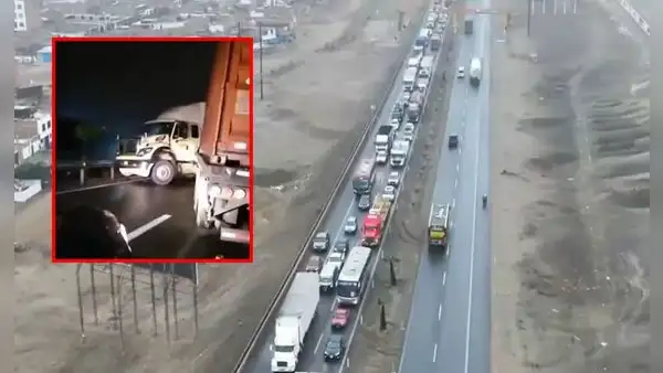 Tráiler de carga pesada se despista en Punta Negra y bloquea vía de la Panamericana sur