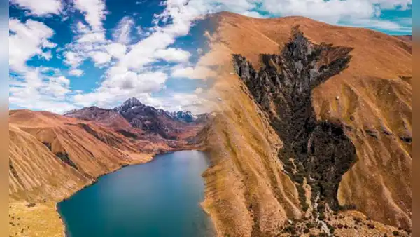 La montaña de Huaraz que asombra al mundo con su peculiar mapa del Perú: silueta se formó de manera natural