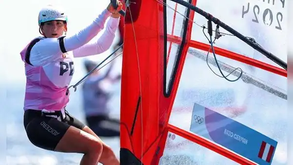 ¡Orgullo peruano! María Belén Bazo hace historia y logra diploma olímpico en vela en París 2024