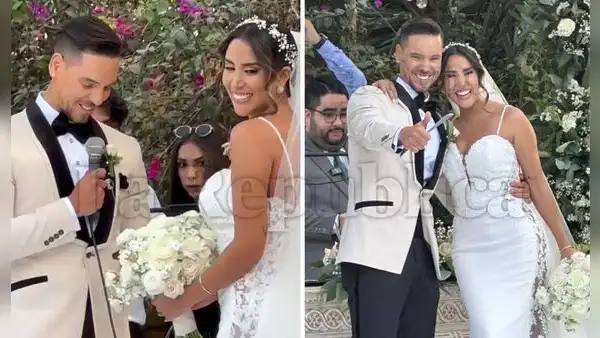 Boda Melissa Paredes y Anthony Aranda: pareja se dan el 'sí acepto' en un romántico matrimonio