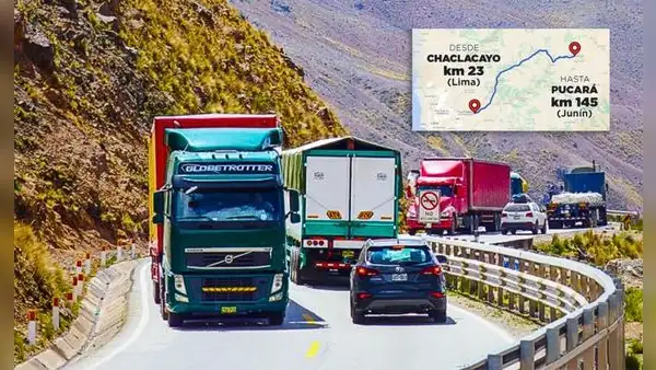 Vehículos de carga no circularán por la Carretera Central: MTC restringe el paso hasta diciembre de 2025