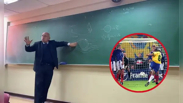Profesor de la UNI explica el gol de Roberto Carlos, en el Brasil vs. Francia de 1997: "Todo es ciencia"