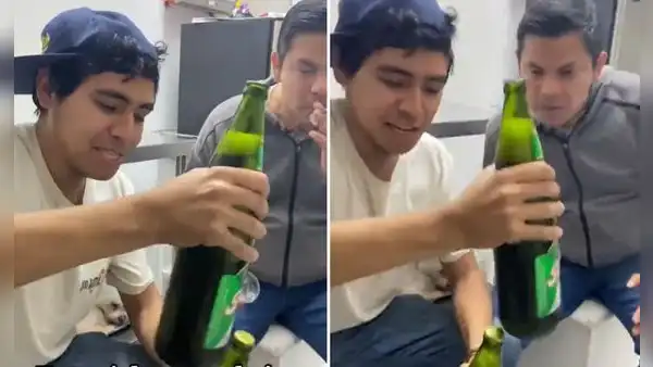 Peruano muestra truco para abrir cerveza sin destapador y dicen: “¿Recién se enteraron?”