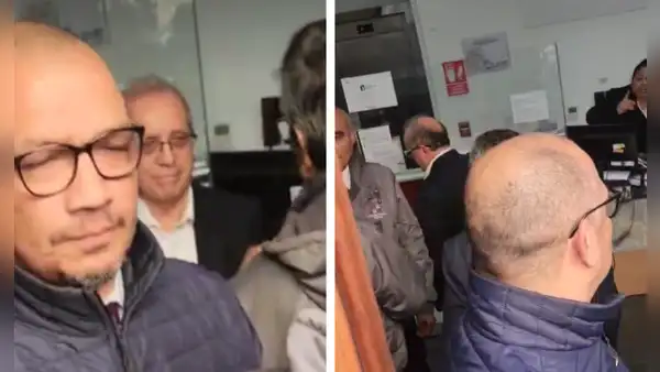 ¡Wayki delincuente!: así fue la accidentada salida de Nicanor Boluarte tras audiencia de prisión preventiva