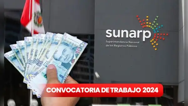 Sunarp lanza nueva convocatoria de trabajo con sueldos de hasta S/3.500: estas son las carreras más solicitadas