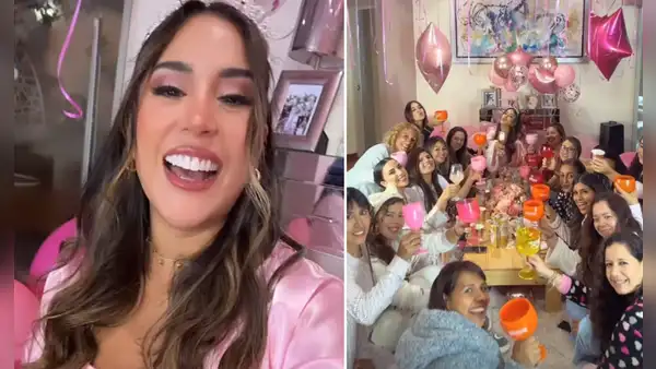 Melissa Paredes recibe una sorpresa de Anthony Aranda con ‘pijama party’ antes de su cumpleaños de la modelo