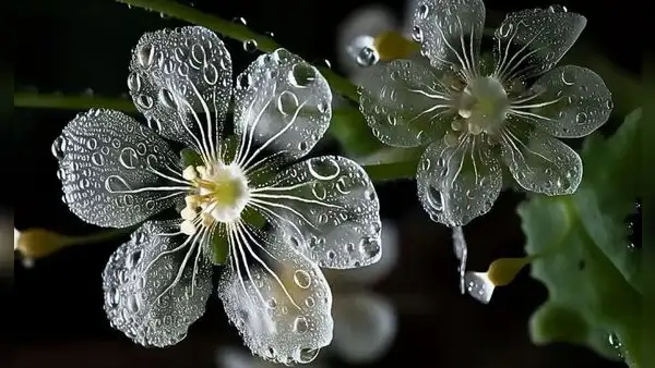 La flor que se vuelve transparente con la lluvia: crece solo en 3 países y uno está en América