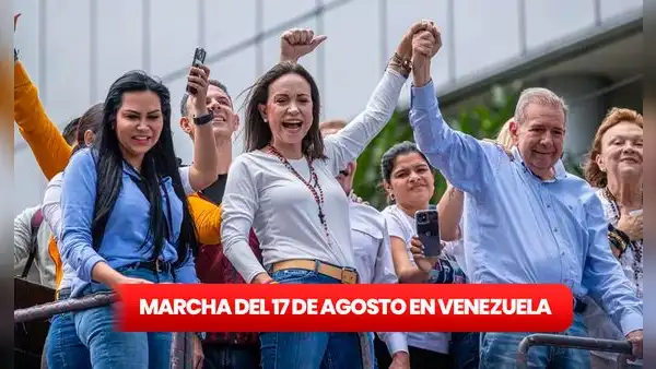 Gran Protesta Mundial por la Verdad en Venezuela HOY, 17 de agosto: mapa y horarios de la marcha de María Corina Machado