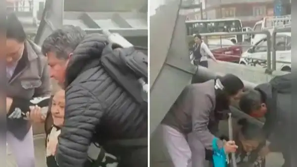Cercado de Lima: caída de paradero deja al menos 4 heridos en cruce de avenidas Grau con Huánuco