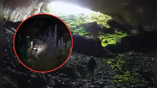 Argentinos se sorprenden al entrar a una cueva desconocida en Amazonas, Perú: hay rocas brillantes, huesos y cerámicas
