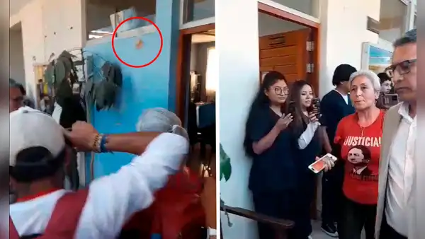 Alumnos y padres arrojan huevos a congresista María Agüero cuando visitaba colegio en Arequipa