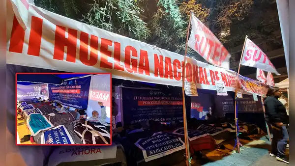 Docentes del Sutep son evacuados a hospitales por descompensación tras 4 días de huelga de hambre