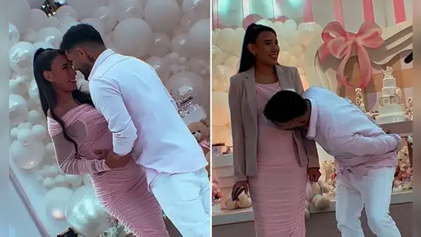 Samahara Lobatón y Bryan Torres sellan su reconciliación con tierno beso en baby shower de su hija