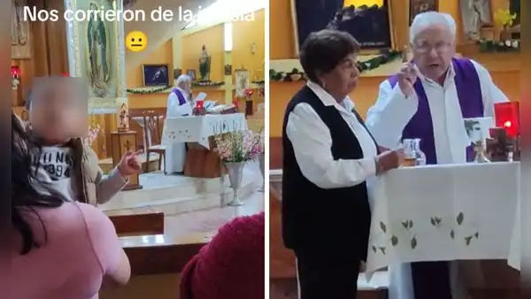 Sacerdote saca a mujer de la iglesia porque su bebé no dejaba de hacer ruido: clip es viral