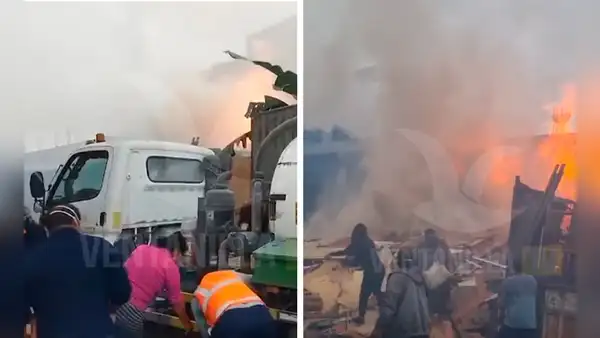 Incendio de grandes proporciones en Parque Porcino de Ventanilla moviliza 5 unidades de bomberos