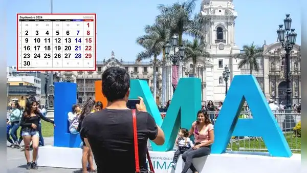 Feriados de septiembre 2024 en Perú: revisa AQUÍ el calendario de días festivos y no laborables