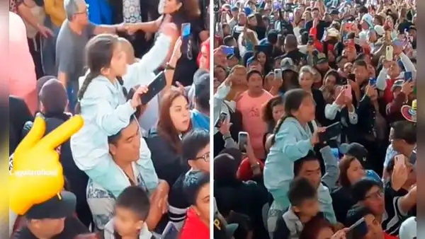 Niña mexicana se emociona hasta las lágrimas al cantar cumbia de Rossy War en concierto