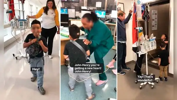 Emotiva reacción de niño al enterarse que llegó su corazón para trasplante hace llorar a miles