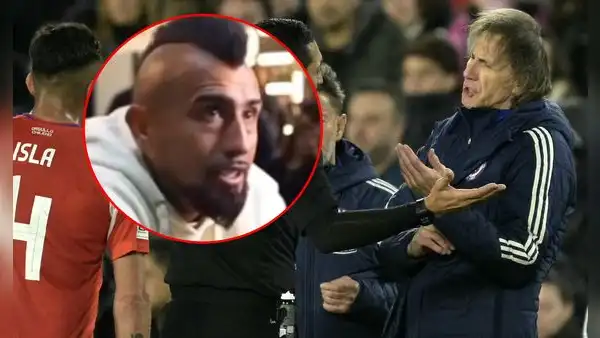 Arturo Vidal explota con Ricardo Gareca por la derrota de Chile ante Argentina: “Este hue*** no ve la Libertadores”