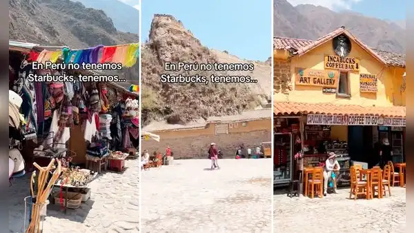 Peruana descubre inusual cafetería Incabucks en pleno Cusco y usuarios cuestionan: "¿Mejor que Starbucks?”