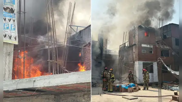 Incendio de grandes proporciones en Surco deja 3 heridos y afecta cerca de 10 viviendas