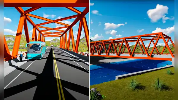 MTC construye enorme puente de 100 metros sobre el río Salado que beneficiará a más de 11 mil personas
