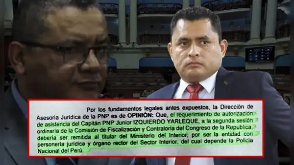 Gobierno bloquea presentación de Junior Izquierdo ante la Comisión de Fiscalización