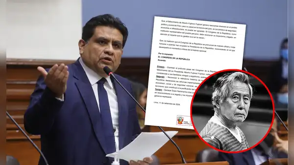 Congresista propone declarar jueves y viernes duelo nacional tras fallecimiento de Alberto Fujimori