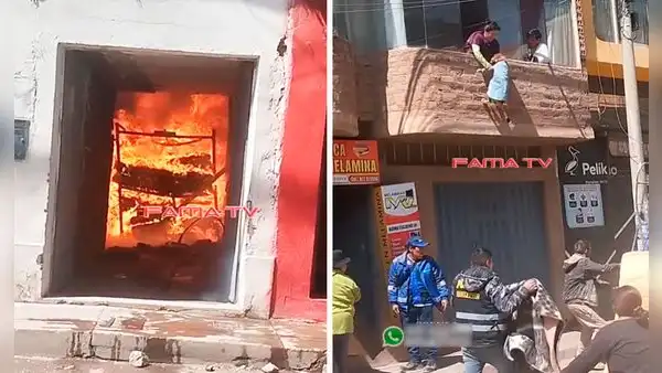Peruana hace llorar a miles al lanzar a sus 2 perros por la ventana para salvarlos de morir durante incendio