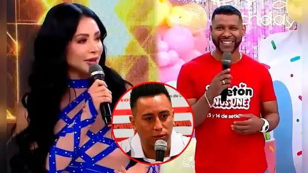 Pamela Franco sorprende al regresar a 'América Hoy' y Edson Dávila le hace insólita broma: ¿fue sobre Christian Cueva?