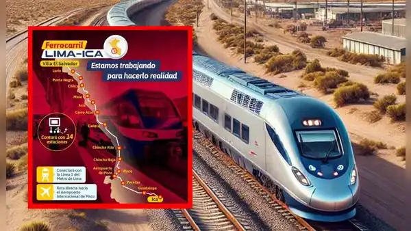 Así será el Tren de Cercanías Lima-Ica que tendrá 14 estaciones y unirá con la Línea 1 del Metro de Lima, fecha de inauguración y tramos