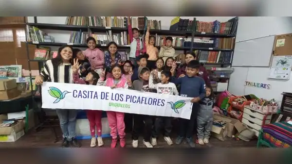 Una casita para leer en Urquillos, Cusco