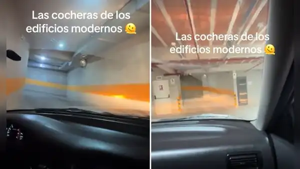 Joven muestra lo difícil que es salir de cochera en moderno edificio de Lima: “No apto para novatos”
