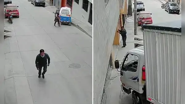 Hombre se salva de accidente tras resbalar en pendiente y en redes dicen:"Es sobrenatural"